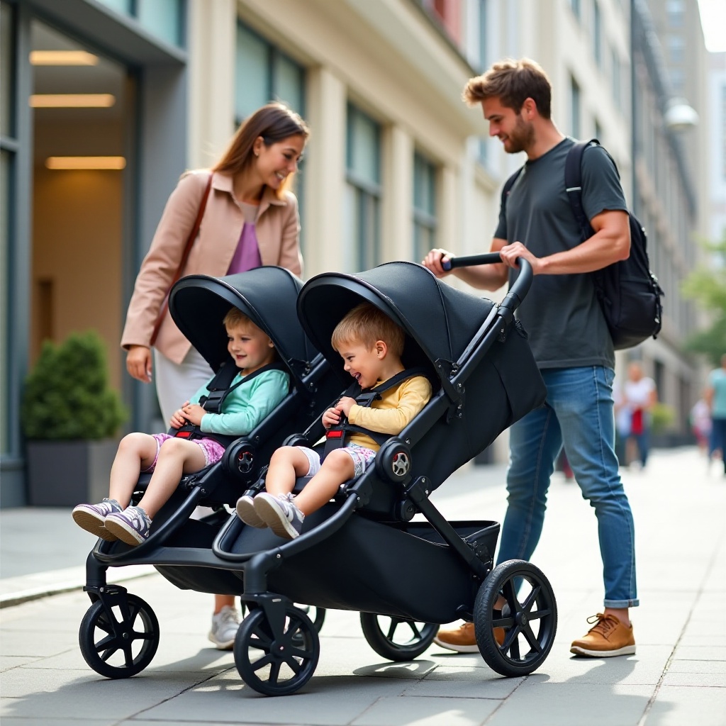 Découvrez le meilleur pousse-pousse pour 4 : le système de voyage parfait.